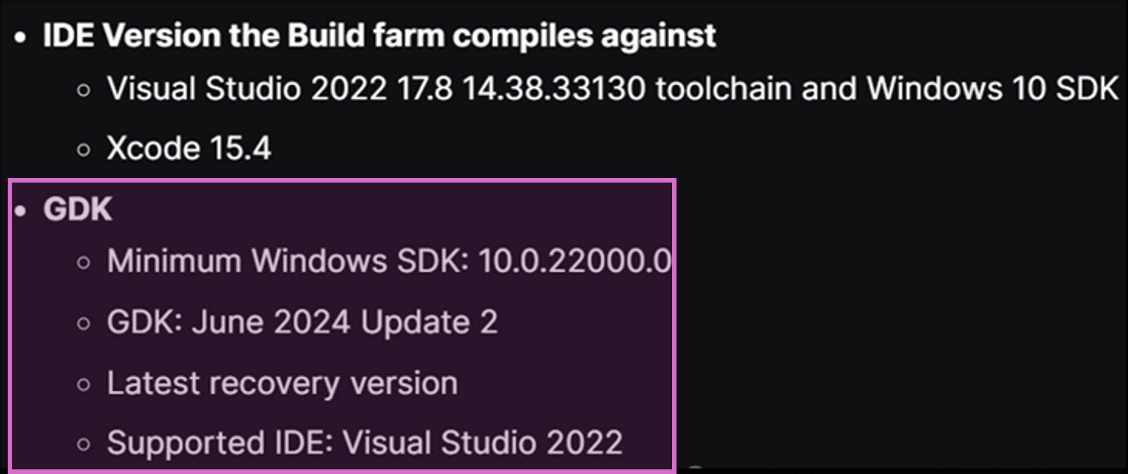 Unreal Engine release notes.