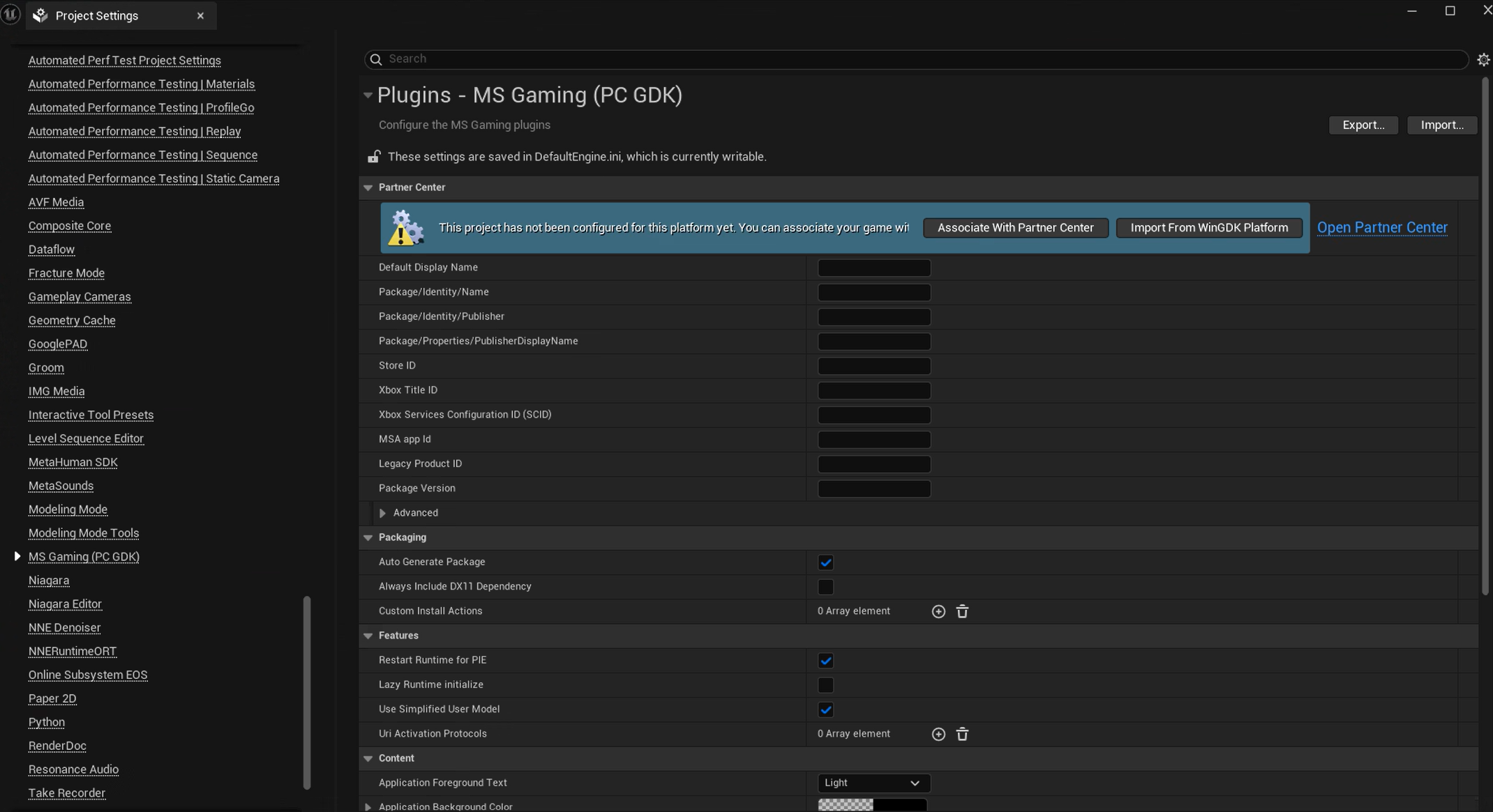 Configuración del proyecto de los complementos del GDK, parte 1.