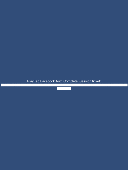 Authentification Facebook PlayFab sur iOS