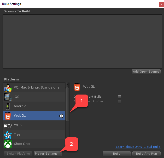 Kongregate Build 設定