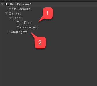 BootScene de Unity