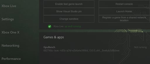 Capture d'écran de Dev Home montrant la section Games & Apps