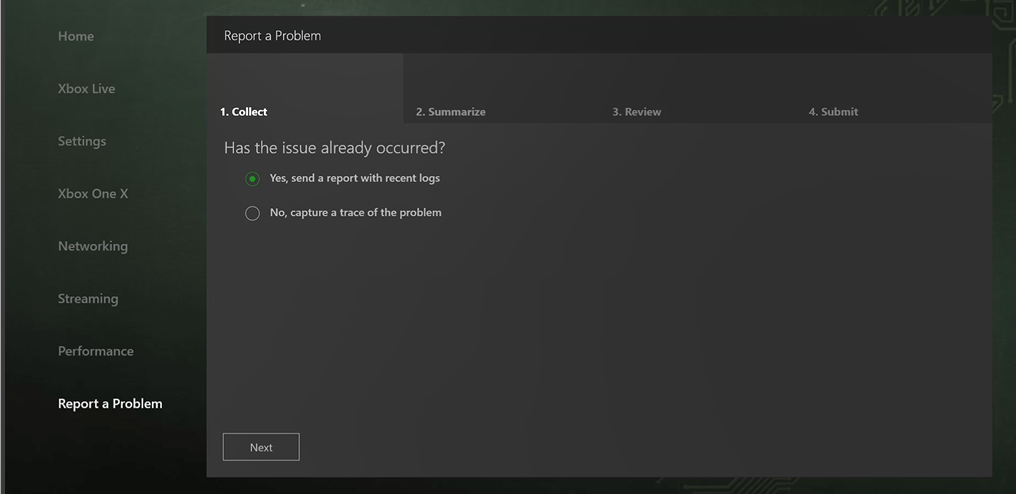 A screenshot of Dev Home that shows the Collect tab