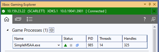 显示三个图标的 Status 列
