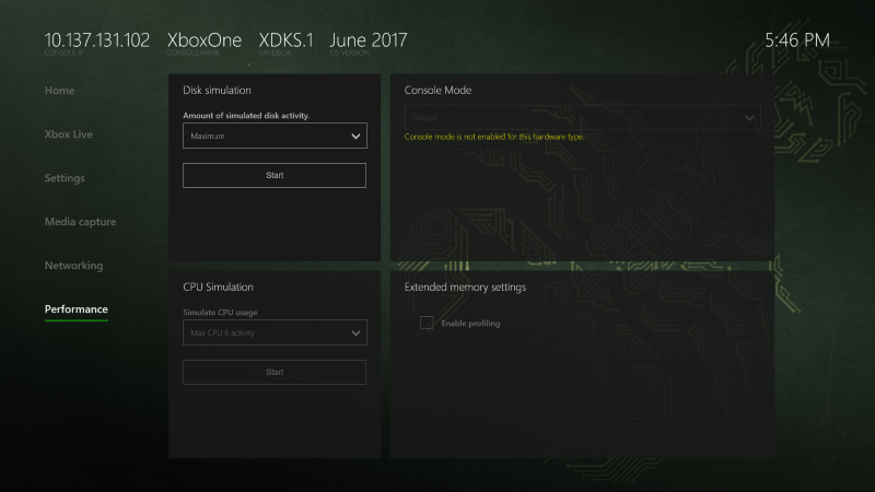 显示性能页面的 Dev Home 屏幕截图