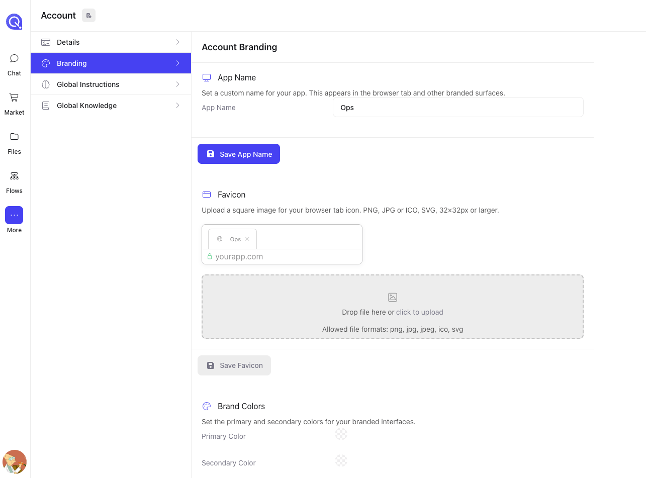 Assistant Learning tab showing consolidated feedback insights and user ratings summary