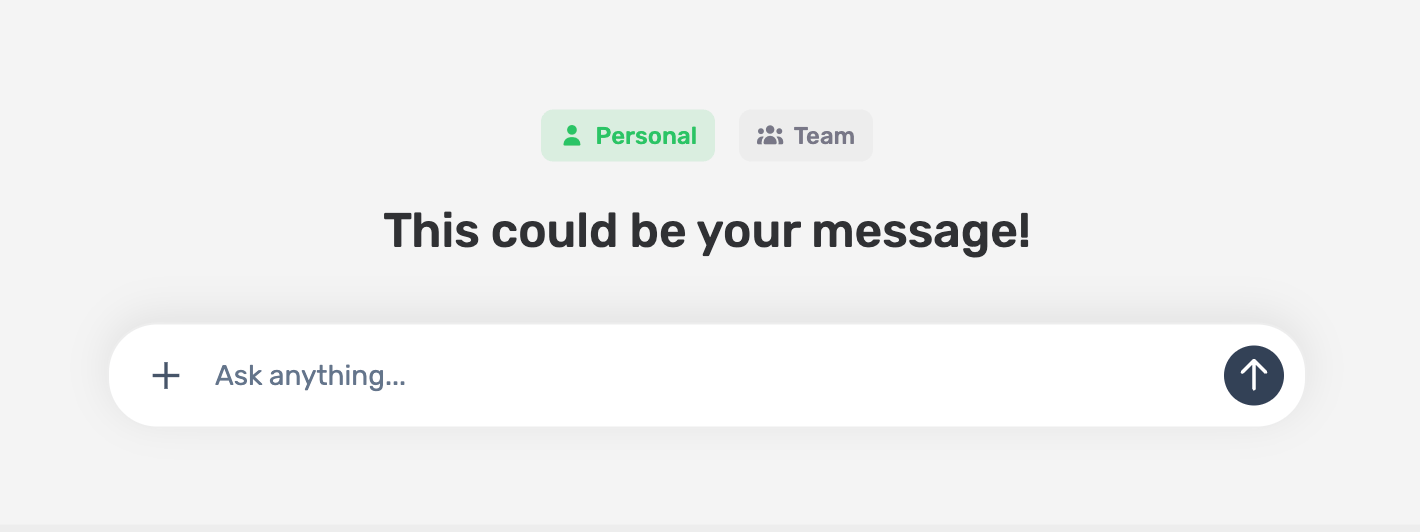 Applied chat message