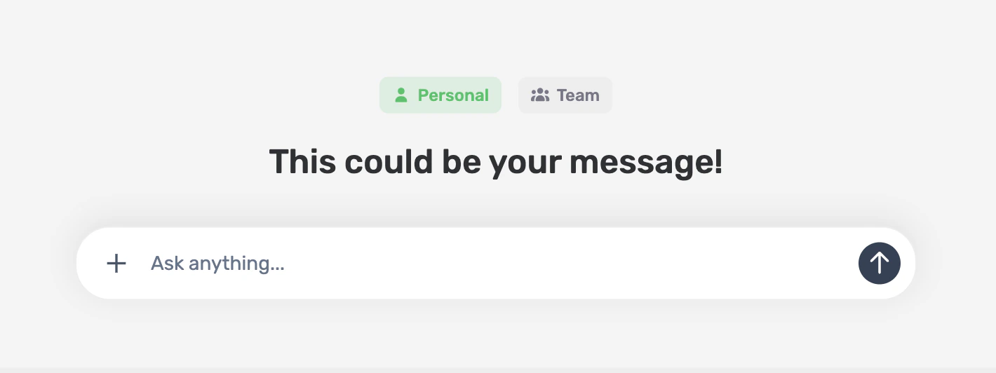 Applied chat message