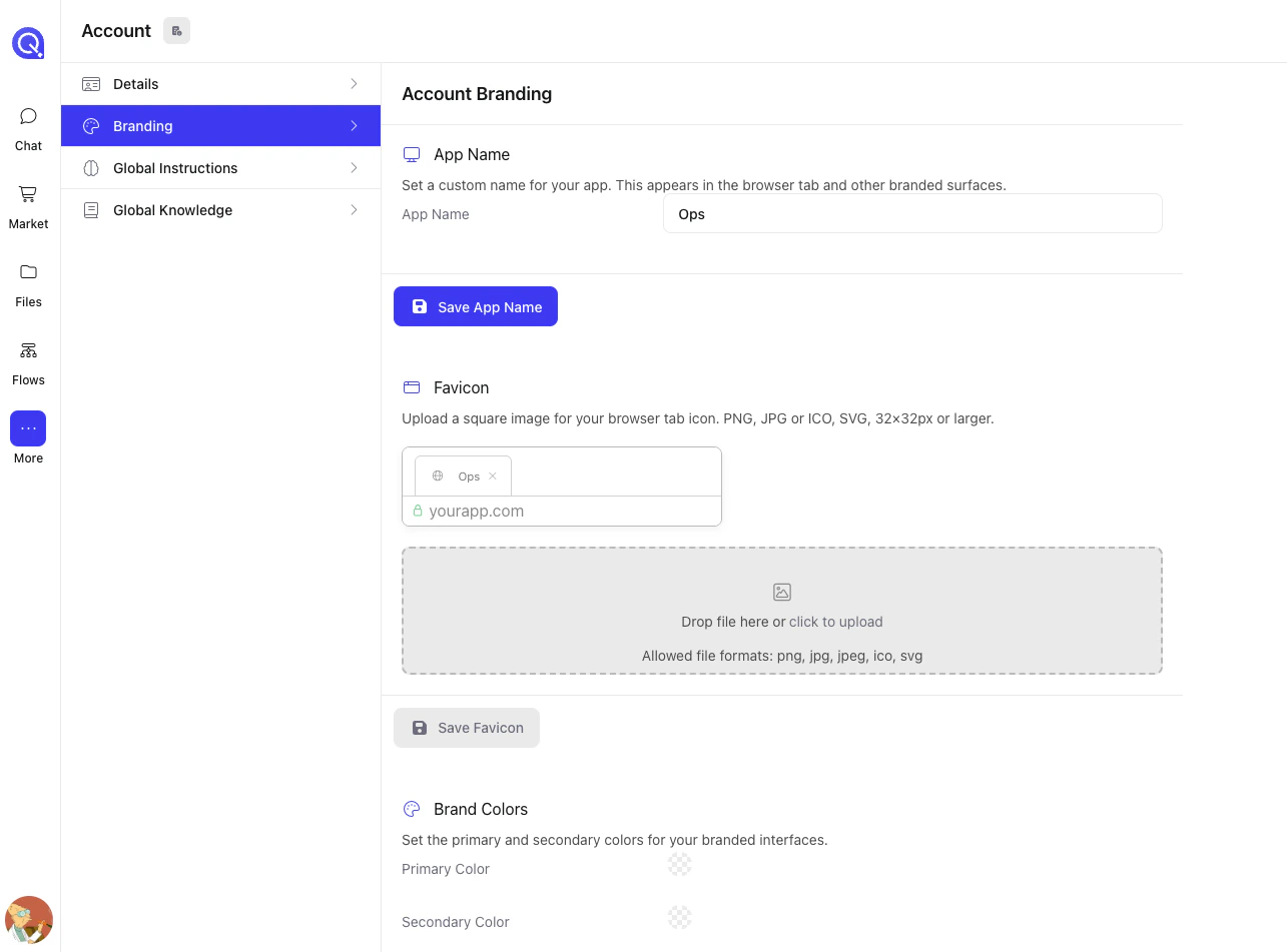 Assistant Learning tab showing consolidated feedback insights and user ratings summary
