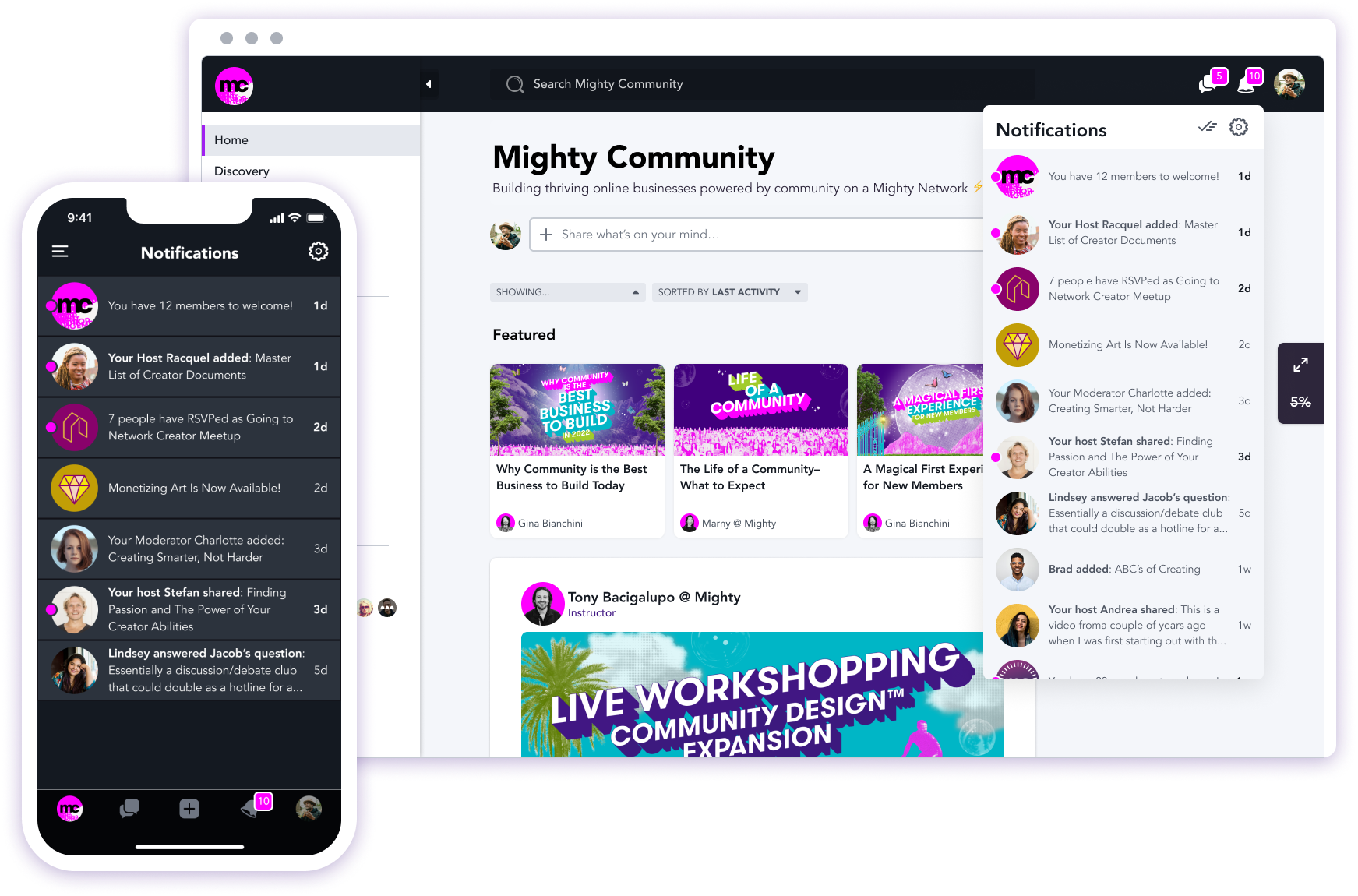 Desktop and Mobile Notifications
