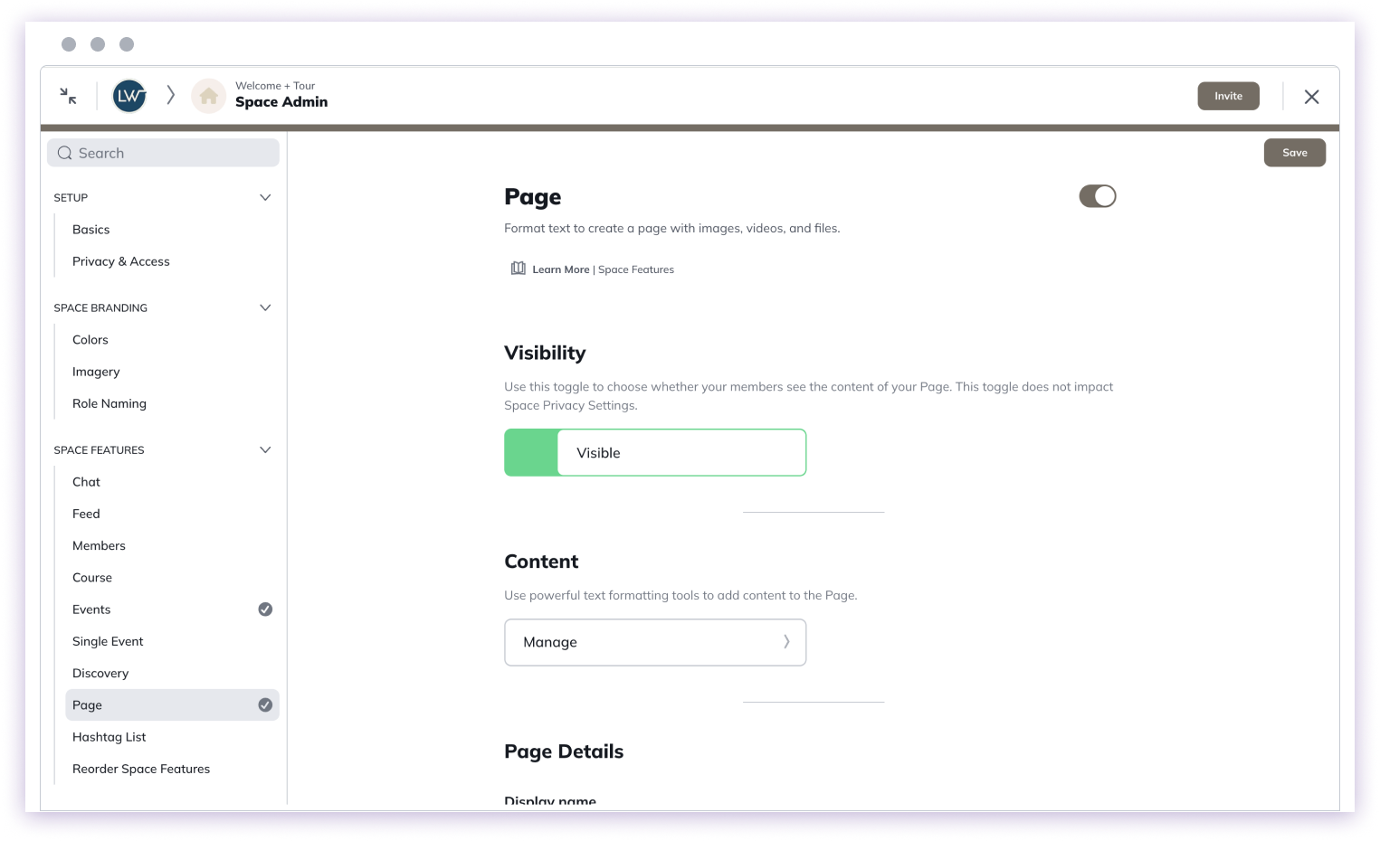 Hashtag List feature