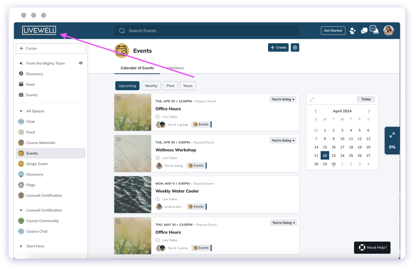 Network About Page access
