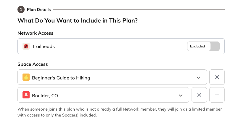 Space Access Selection