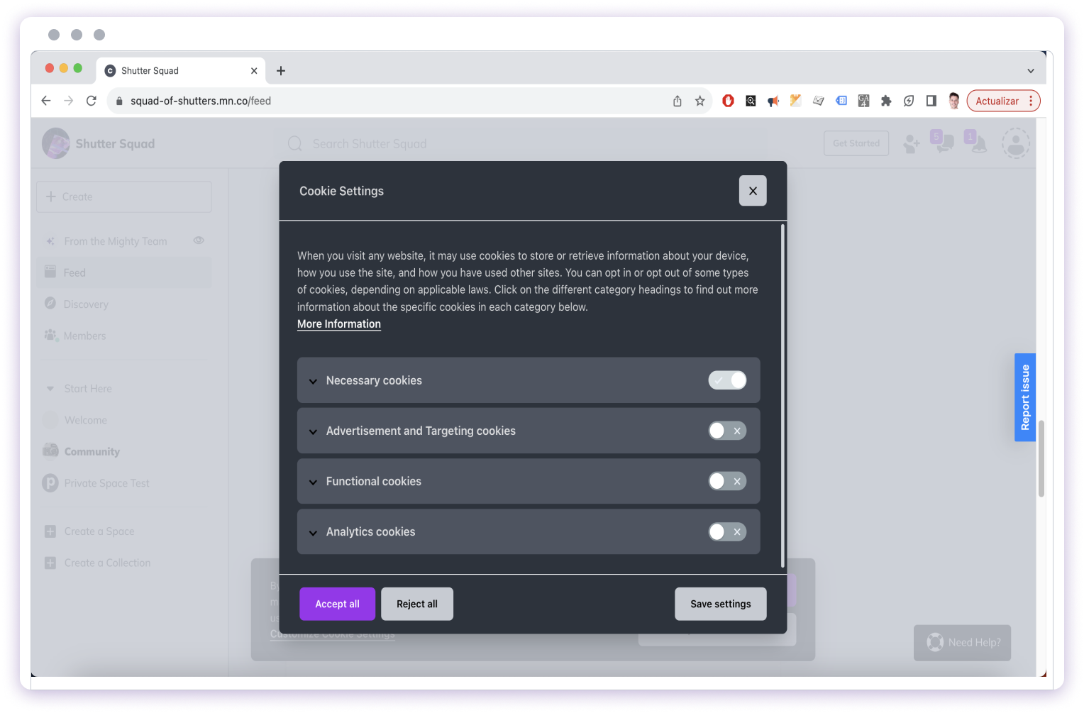Personal links on mobile