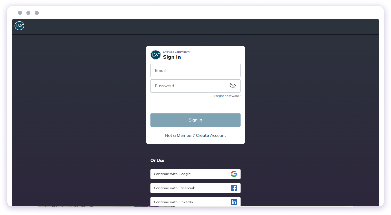 Navigating to Personal Settings
