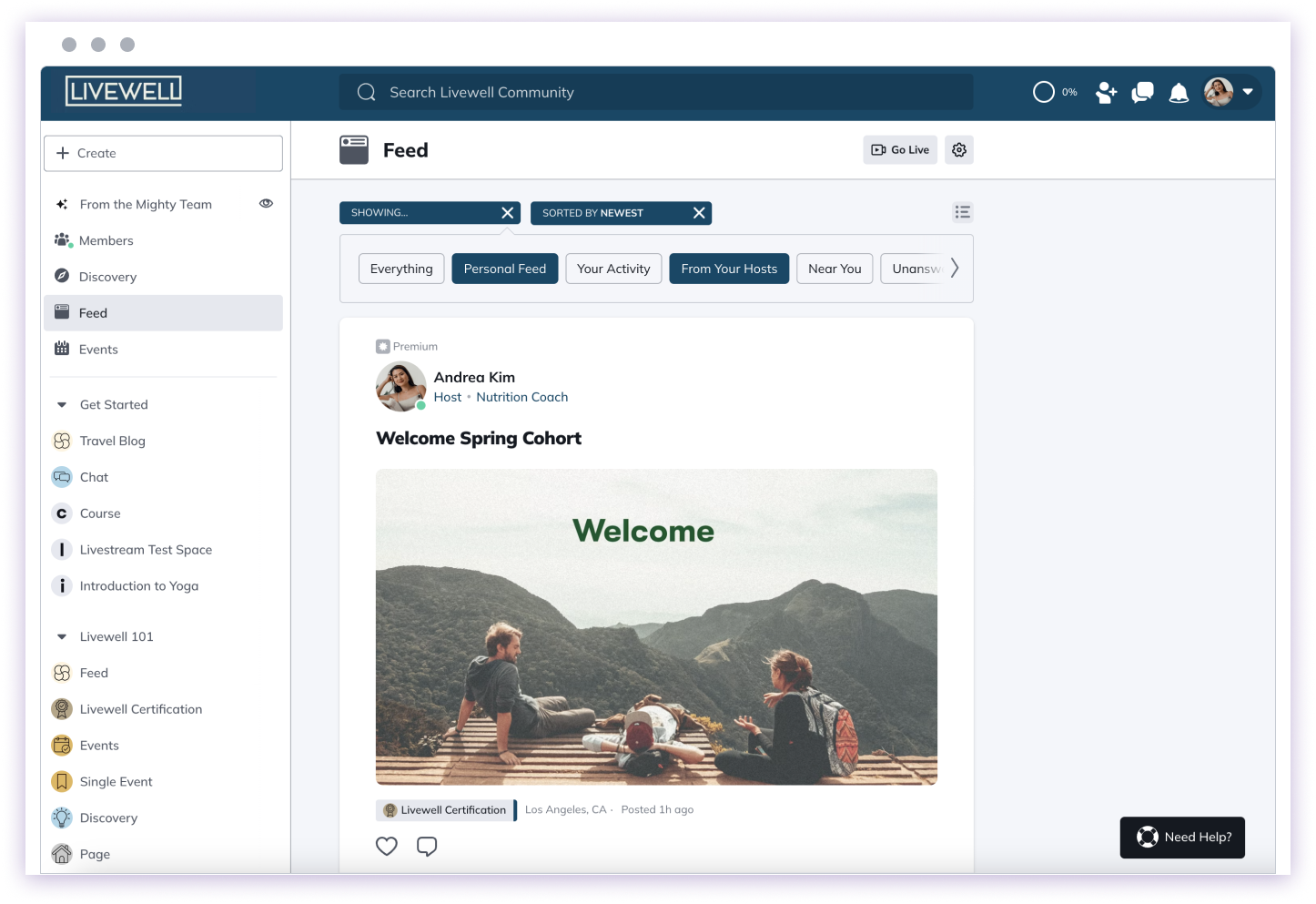 Global Feed settings