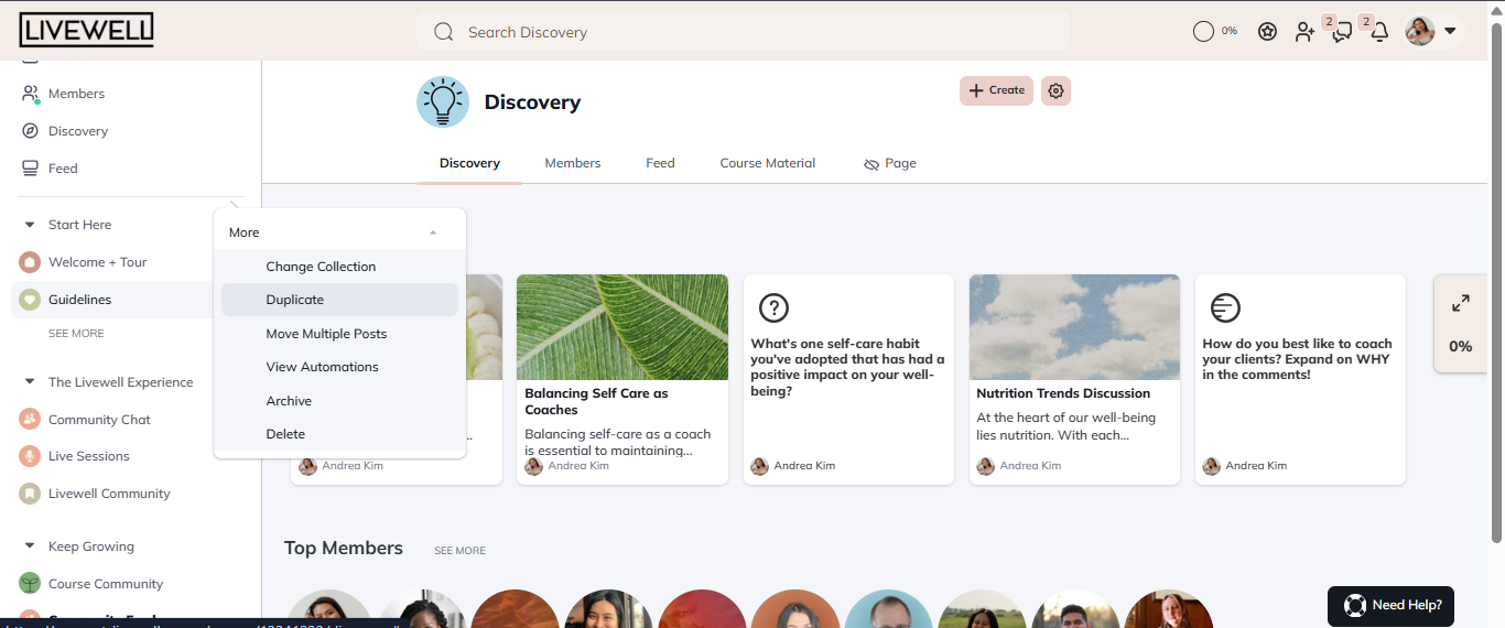 Sending messages to members