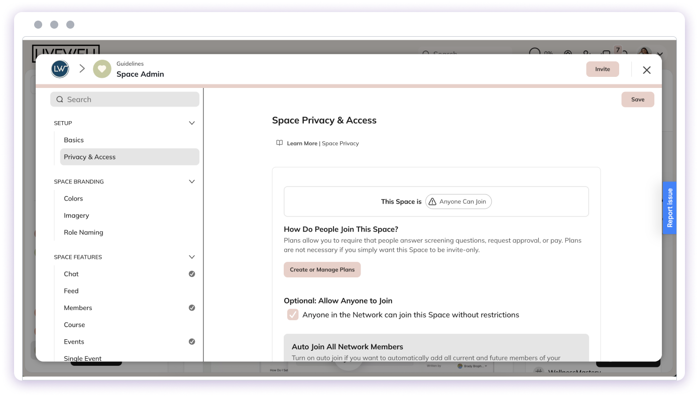 Additional Space management options