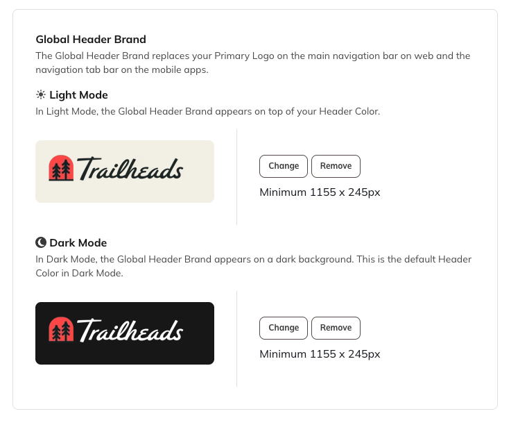 Default profile images settings