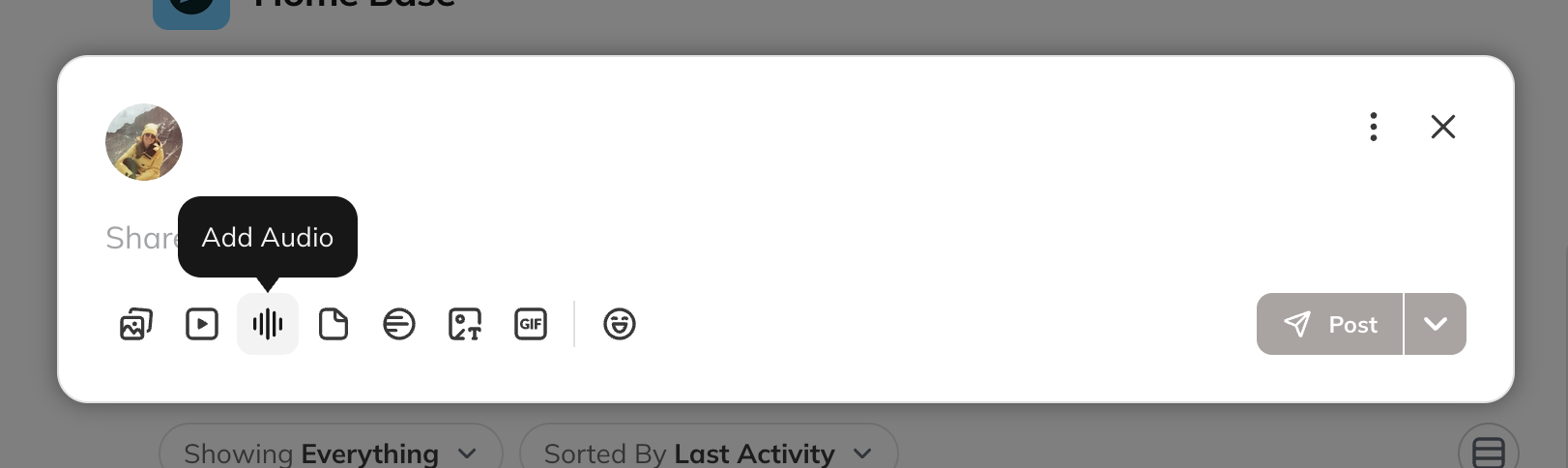Add Audio Post 1