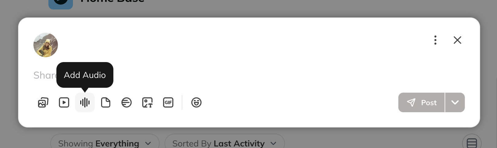 Add Audio Post 1