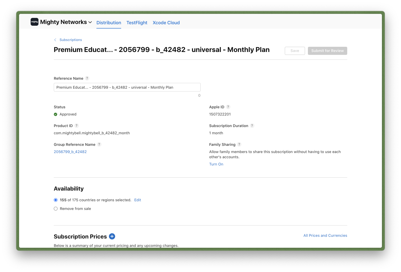 Remove from Sale option in App Store Connect