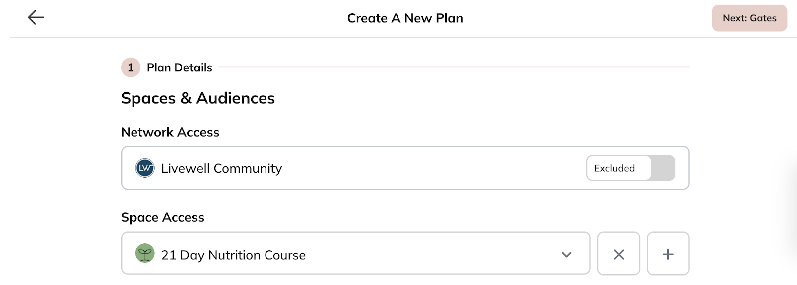 Adding Spaces to plan without Network access
