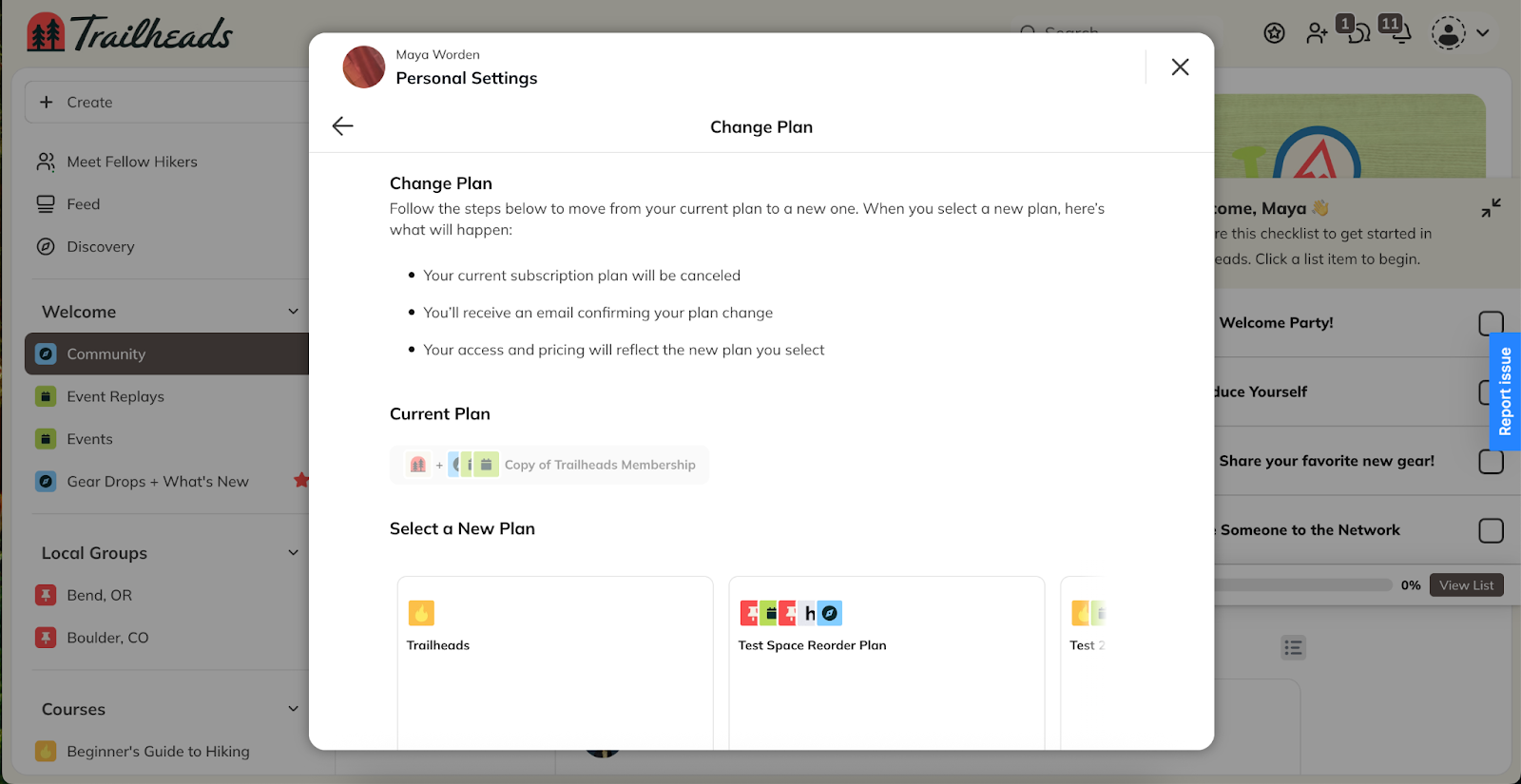 Configure subscription group and select plans