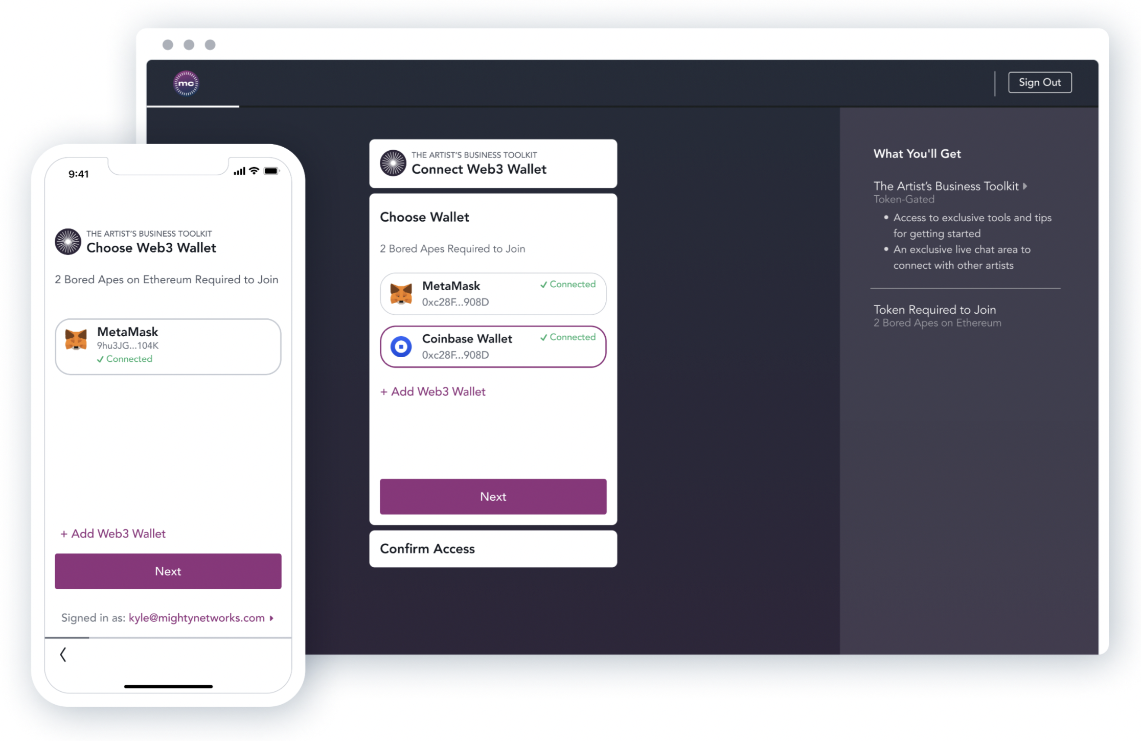 Token-Gated Plan Interface