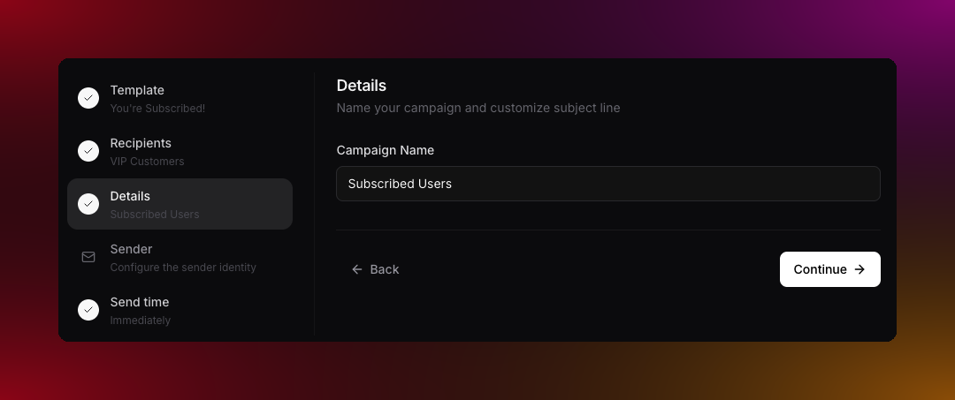 Write Campaign Name
