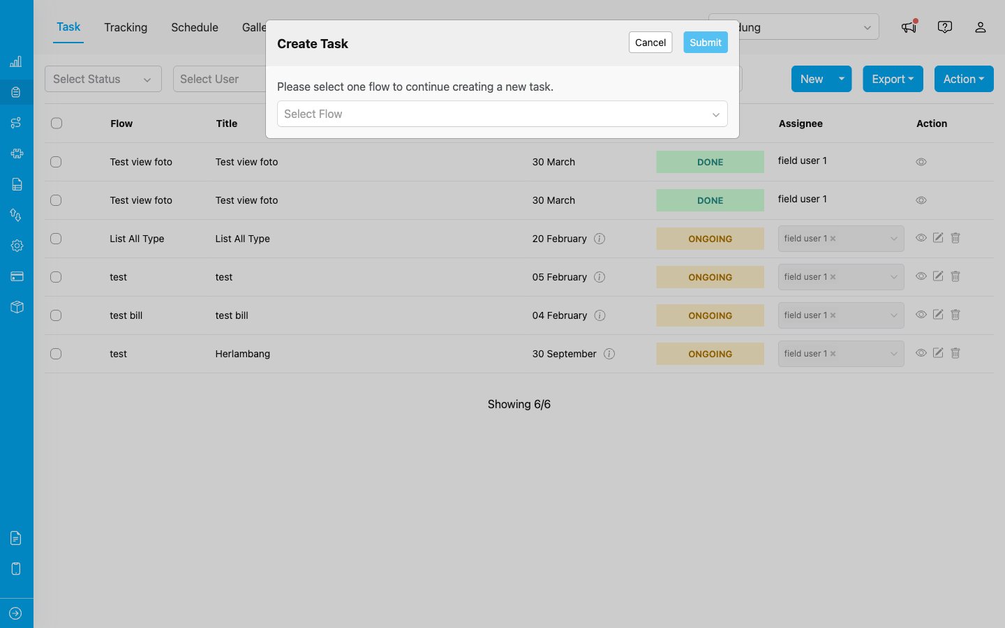 Create Task with a Flow