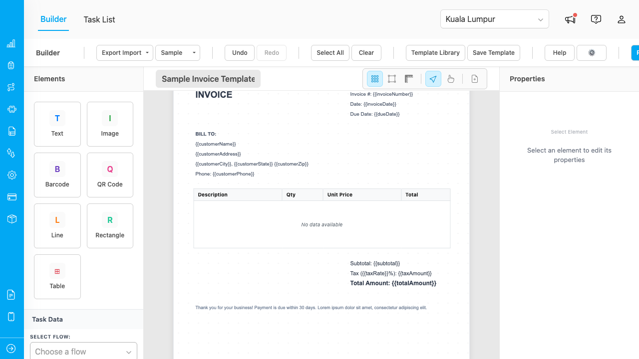 PDF Generator builder overview