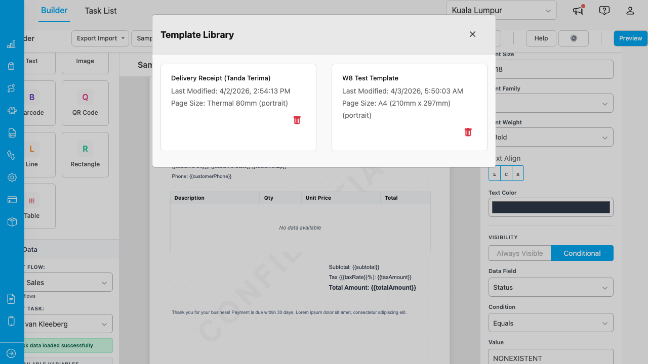 Template library