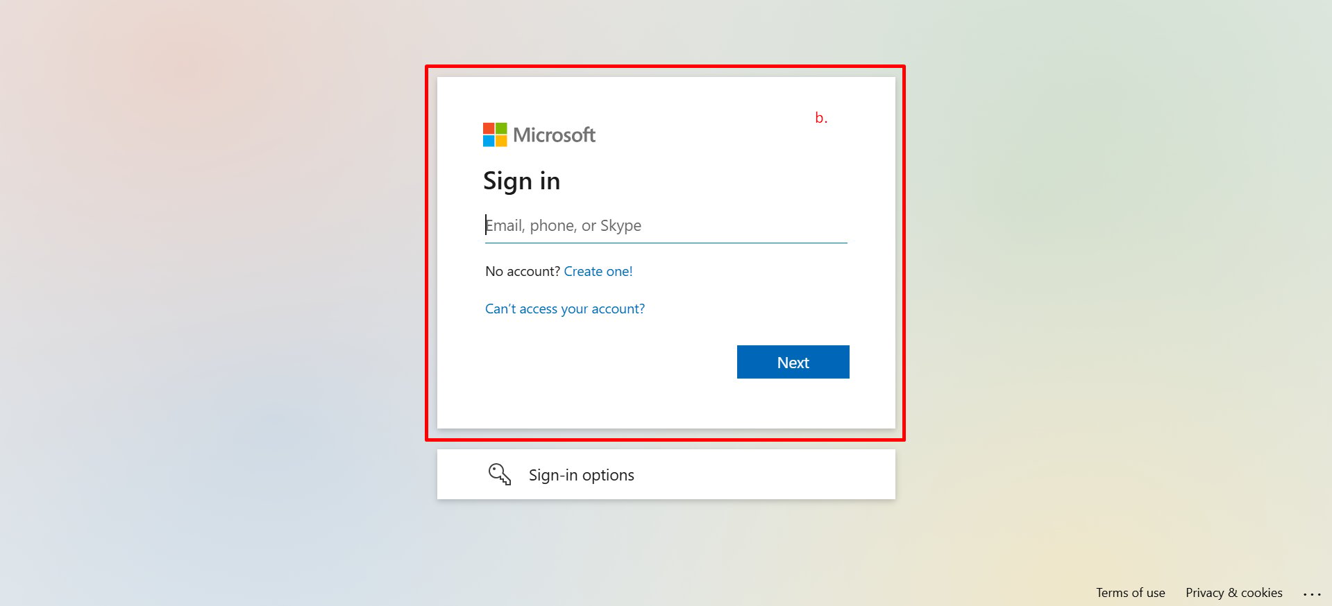 Office portal dashboard