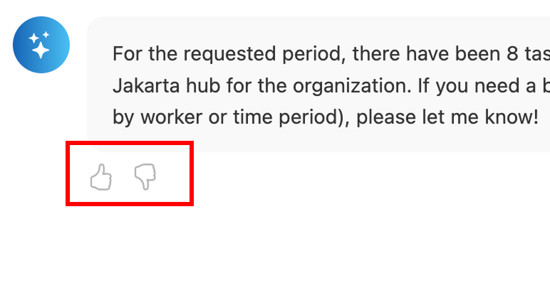 Feedback buttons