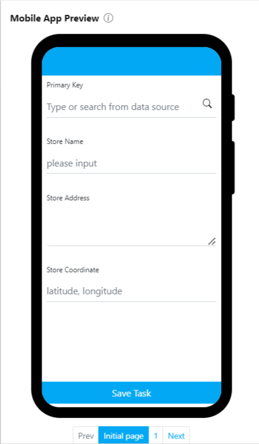 Mobile app search icon