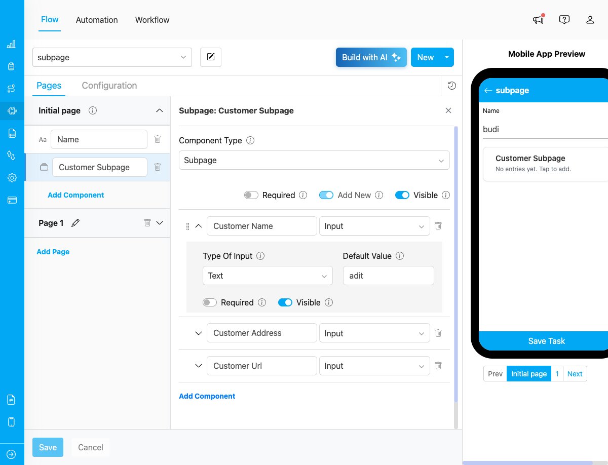 Subpage Expanded Configuration