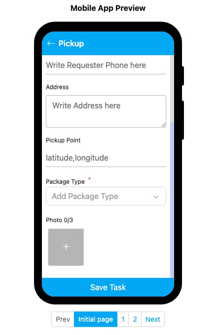 Photo component on mobile preview