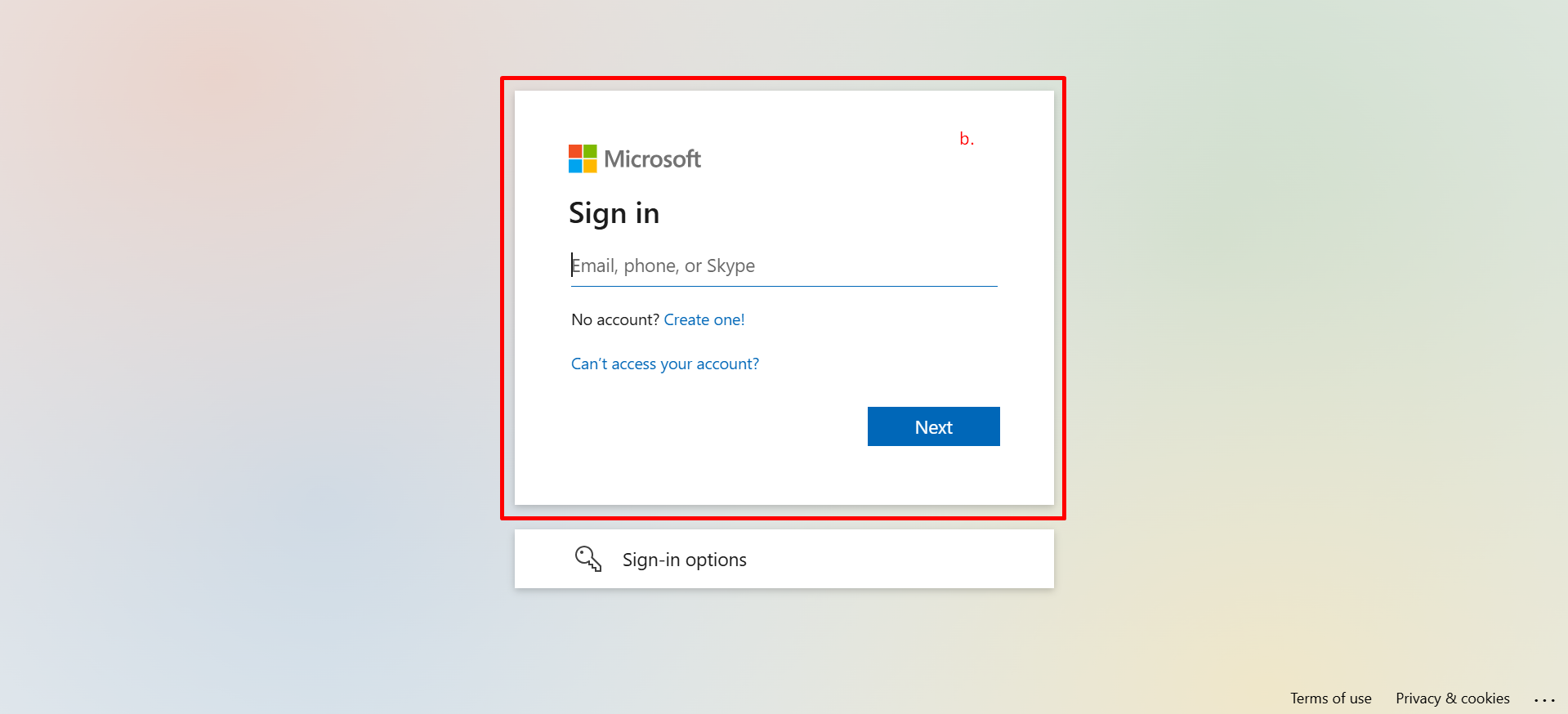 Office portal dashboard