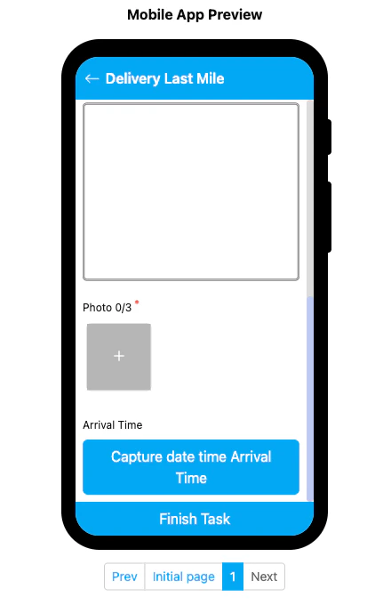 Capture component on mobile preview