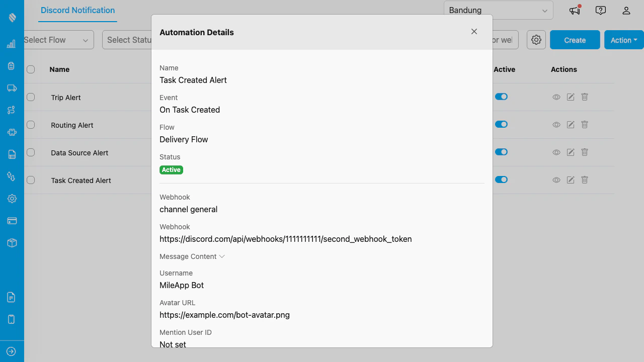 View automation details