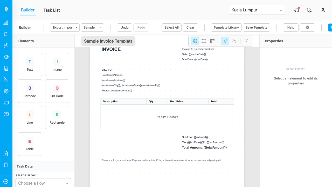PDF Generator builder overview