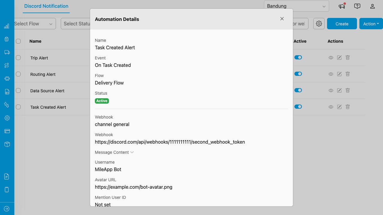 View automation details