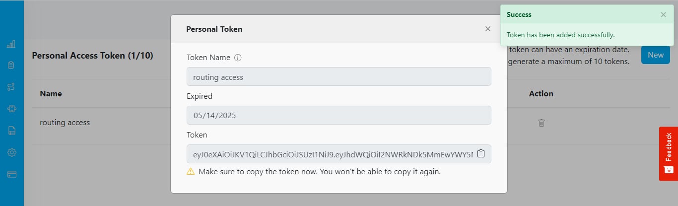 Copy Token