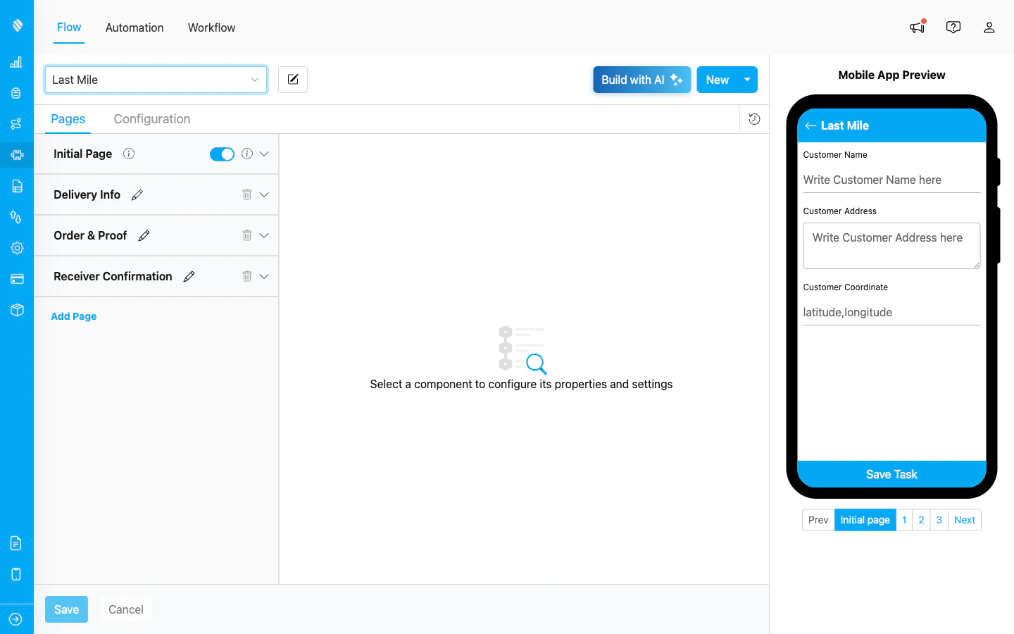 Flow Builder loaded