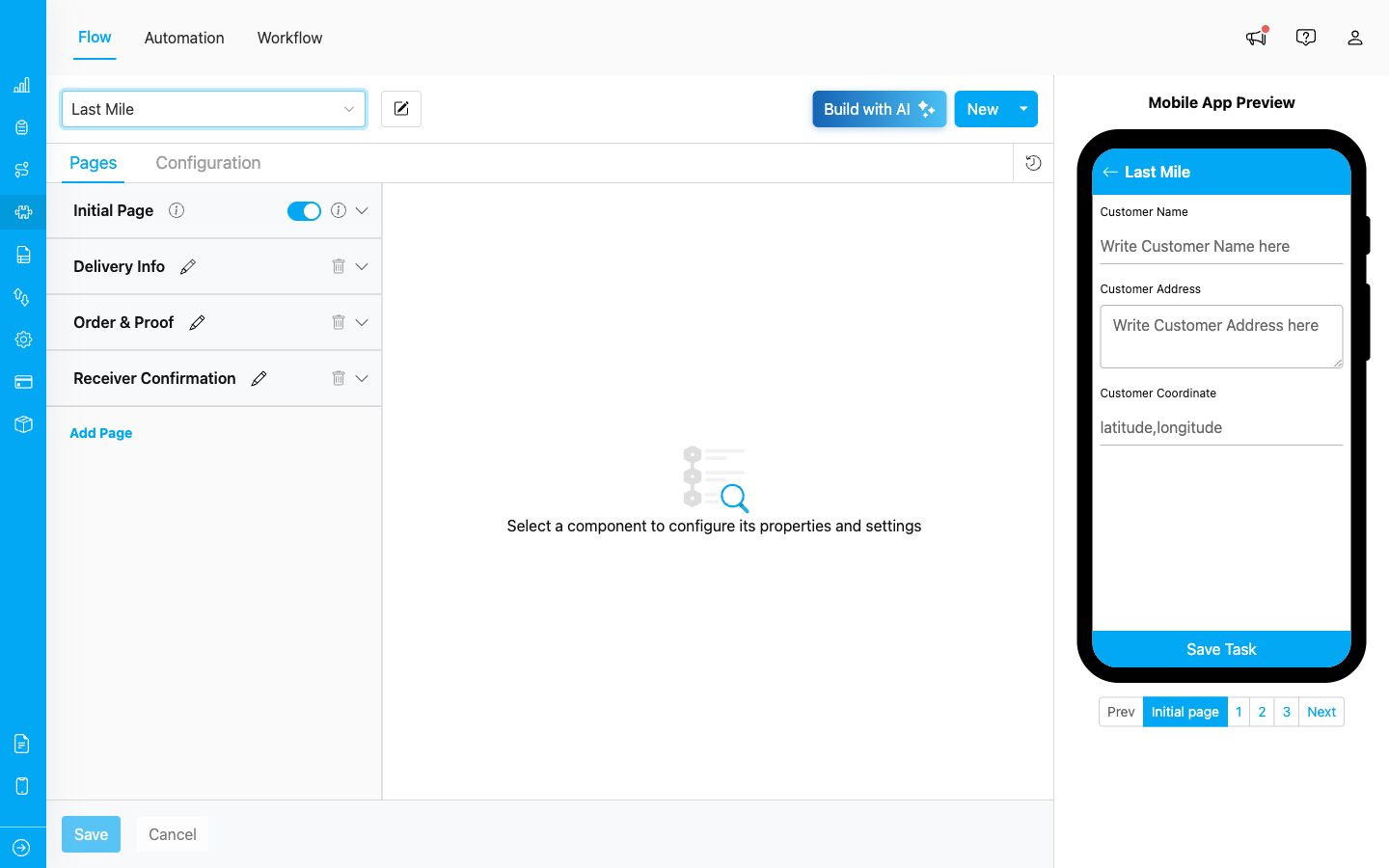 Flow Builder loaded