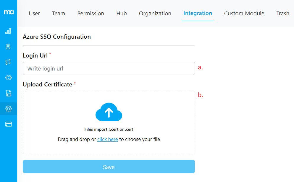 MileApp SSO configuration