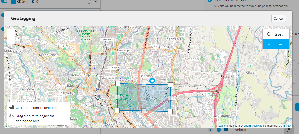 Geotagging example