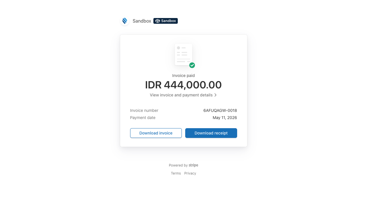 Stripe Payment Success