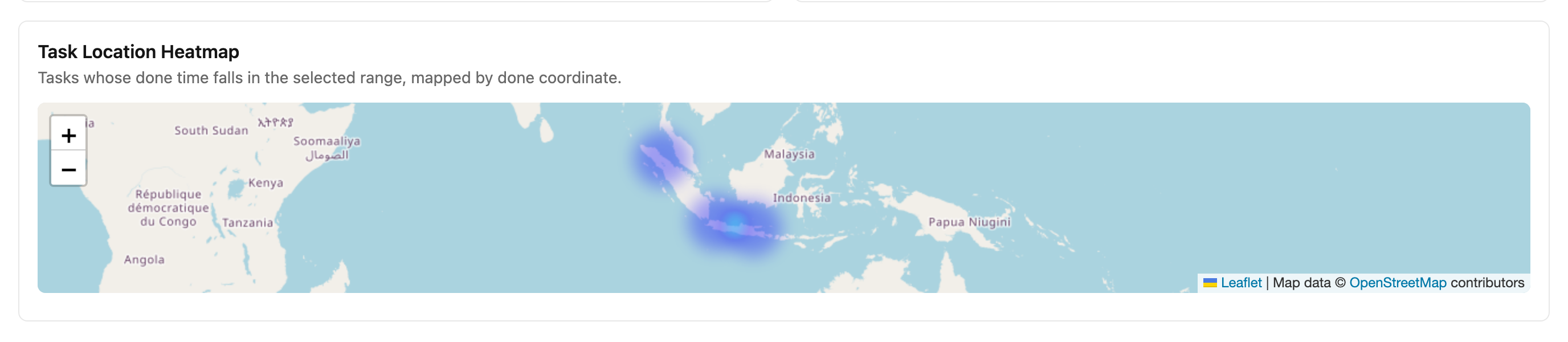 Task Location Heatmap